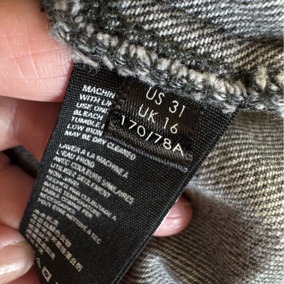 Free People Faded Black Sidecar Mini Skirt Size 31 - Picture 12 of 13